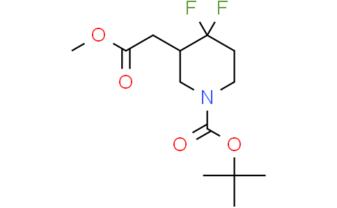 tert-butyl 4,4-difluoro-3-(2-methoxy-2-oxoethyl)piperidine-1-carboxylate