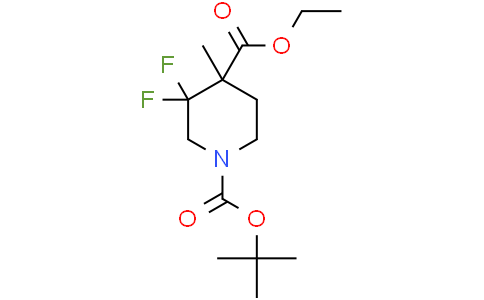 O1-tert-butyl O4-ethyl 3,3-difluoro-4-methyl-piperidine-1,4-dicarboxylate