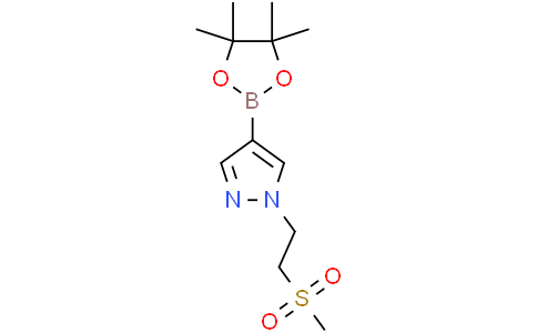 1-(2-methanesulfonylethyl)-4-(tetramethyl-1,3,2-dioxaborolan-2-yl)-1H-pyrazole
