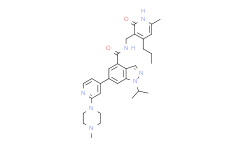 1-异丙基-N-[(6-甲基-2-氧代-4-丙基-1,2-二氢-3-吡啶基)甲基]-6-[2-(4-甲基-1-哌嗪基)-4-吡啶基]-1H-吲唑-4-甲酰胺