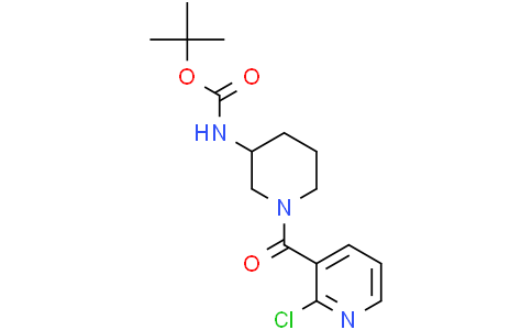 tert-Butyl (1-(2-chloronicotinoyl)piperidin-3-yl)carbamateCas:1353979-97-1