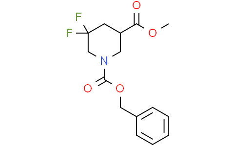 1-benzyl 3-methyl 5,5-difluoropiperidine-1,3-dicarboxylate