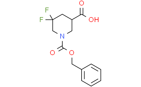 1-[(benzyloxy)carbonyl]-5,5-difluoropiperidine-3-carboxylic acid