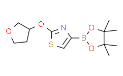 2-((tetrahydrofuran-3-yl)oxy)-4-(4，4，5，5-tetramethyl-1，3，2-dioxaborolan-2-yl)thiazole,95%