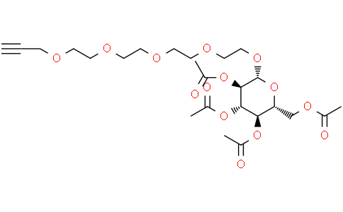 Propargyl-PEG5-tetra-Ac-beta-D-glucoseCas:1360446-31-6