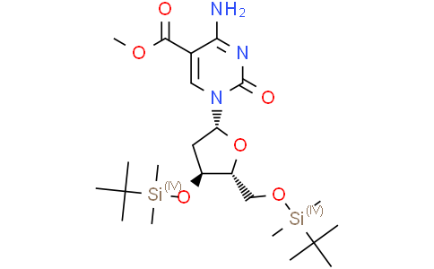 methyl 4-amino-1-[(2R,4S,5R)-4-[tert-butyl(dimethyl)silyl]oxy-5-[[tert-butyl(dimethyl)silyl]oxymethyl]tetrahydrofuran-2-yl]-2-oxo-pyrimidine-5-carboxylate