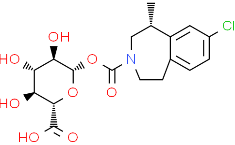 Lorcaserin carbamoyl-β-D-glucuronideCas:1361544-50-4
