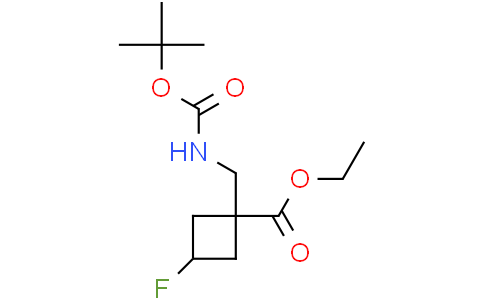 ethyl 1-[(tert-butoxycarbonylamino)methyl]-3-fluoro-cyclobutanecarboxylate