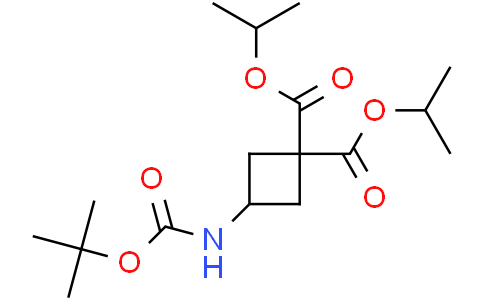 diisopropyl 3-(tert-butoxycarbonylamino)cyclobutane-1,1-dicarboxylate