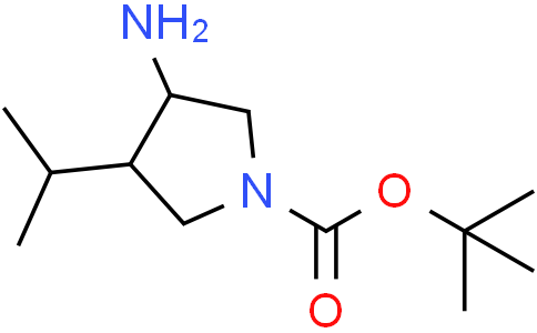 tert-butyl 3-amino-4-isopropyl-pyrrolidine-1-carboxylate