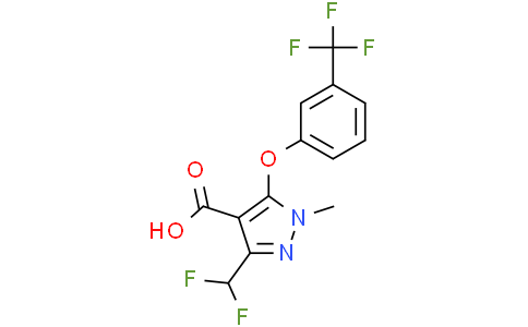 3-(difluoromethyl)-1-methyl-5-[3-(trifluoromethyl)phenoxy]-1H-pyrazole-4-carboxylic acid