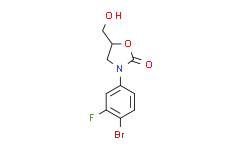 (S)-3-(4-溴-3-氟苯基)-5-羟甲基恶唑烷-2-酮,97%
