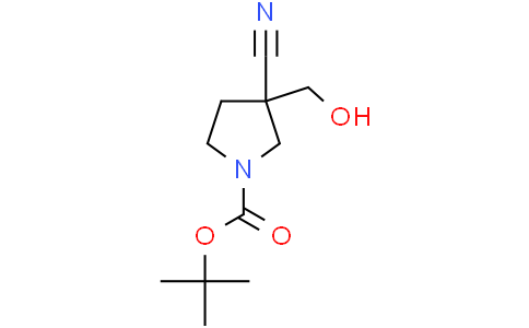 tert-butyl 3-cyano-3-(hydroxymethyl)pyrrolidine-1-carboxylate