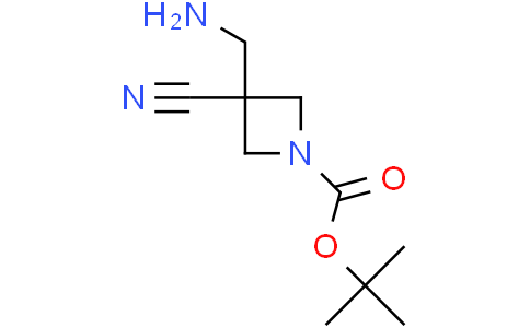 tert-butyl 3-(aminomethyl)-3-cyanoazetidine-1-carboxylate
