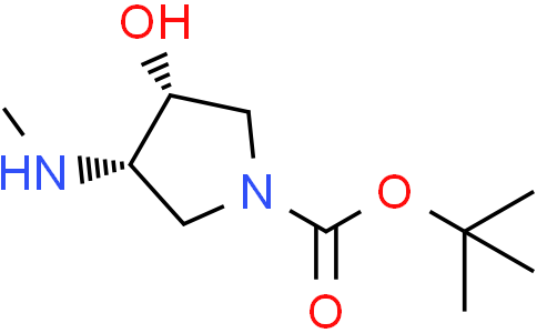 tert-butyl cis-3-hydroxy-4-(methylamino)pyrrolidine-1-carboxylate