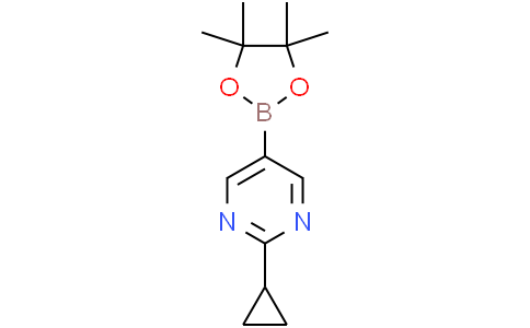 2-cyclopropyl-5-(tetramethyl-1,3,2-dioxaborolan-2-yl)pyrimidine