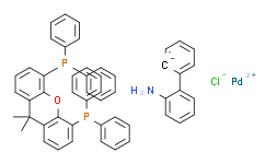 氯[(4，5-双(二苯基膦)-9，9-二甲基氧杂蒽)-2-(2-氨基联苯)]钯(II),98%