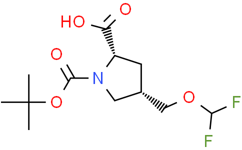 (2S,4S)-1-tert-butoxycarbonyl-4-(difluoromethoxymethyl)pyrrolidine-2-carboxylic acid