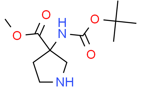 methyl 3-(tert-butoxycarbonylamino)pyrrolidine-3-carboxylate