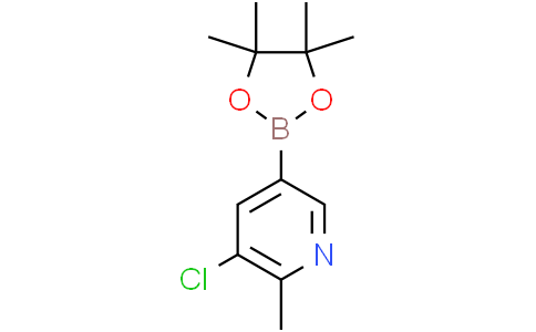3-chloro-2-methyl-5-(4,4,5,5-tetramethyl-1,3,2-dioxaborolan-2-yl)pyridine