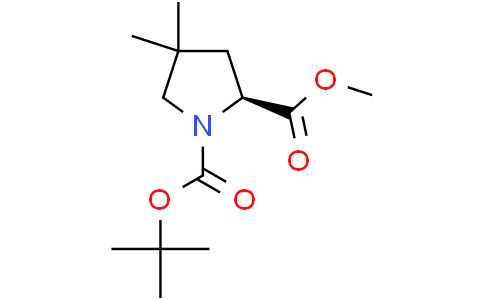 1-tert-butyl 2-methyl (2S)-4,4-dimethylpyrrolidine-1,2-dicarboxylate