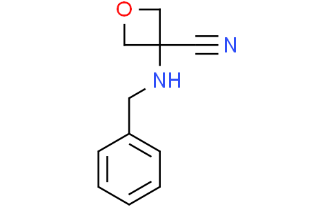 3-(benzylamino)oxetane-3-carbonitrile
