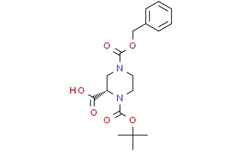 (2S)-4-benzyloxycarbonyl-1-tert-butoxycarbonyl-piperazine-2-carboxylic acid