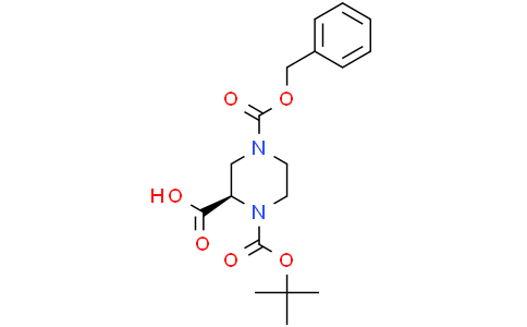 (2R)-4-benzyloxycarbonyl-1-tert-butoxycarbonyl-piperazine-2-carboxylic acid