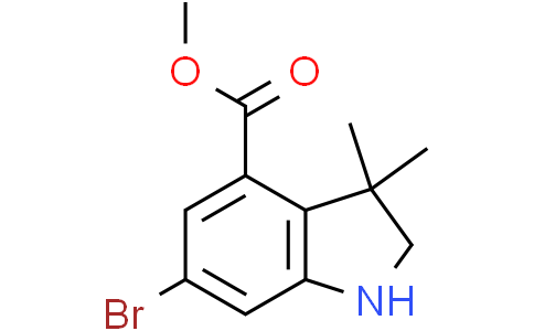 methyl 6-bromo-3,3-dimethyl-2,3-dihydro-1h-indole-4-carboxylate