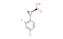 反式-2-（4-氯-2-氟苯基）环丙烷-1-羧酸,98%