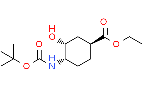 ethyl (1S,3R,4S)-4-{[(tert-butoxy)carbonyl]amino}-3-hydroxycyclohexane-1-carboxylate