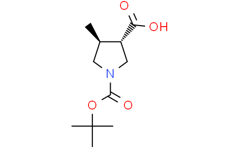 (3S,4S)-1-[(tert-butoxy)carbonyl]-4-methylpyrrolidine-3-carboxylic acid