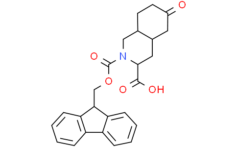 2-[(9H-fluoren-9-ylmethoxy)carbonyl]-6-oxo-decahydroisoquinoline-3-carboxylic acid