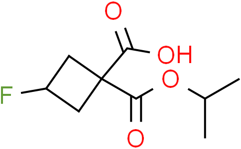 3-fluoro-1-[(propan-2-yloxy)carbonyl]cyclobutane-1-carboxylic acid