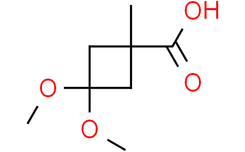 3,3-dimethoxy-1-methylcyclobutane-1-carboxylic acid