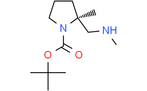 tert-butyl (2S)-2-methyl-2-[(methylamino)methyl]pyrrolidine-1-carboxylate