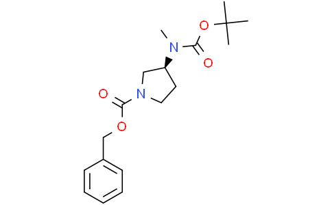 benzyl (3S)-3-[tert-butoxycarbonyl(methyl)amino]pyrrolidine-1-carboxylate