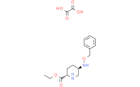 (2S,5R)-Ethyl 5-((benzyloxy)amino)piperidine-2-carboxylate oxalate