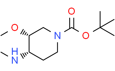 tert-butyl cis-3-methoxy-4-(methylamino)piperidine-1-carboxylate
