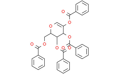 (2R,3R,4S)-2-((Benzoyloxy)methyl)-3,4-dihydro-2H-pyran-3,4,5-triyl tribenzoateCas:14125-75-8