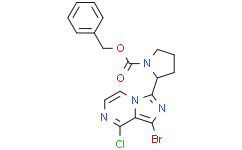 (S)-苄基 2-(1-溴-8-氯咪唑并[1,5-A]吡嗪-3-基)吡咯烷-1-羧酸
