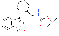 ((1-(1，1-二氧化苯并[d]异噻唑-3-基)哌啶-2-基)甲基)氨基甲酸叔丁酯