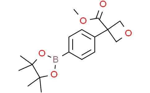 methyl 3-[4-(4,4,5,5-tetramethyl-1,3,2-dioxaborolan-2-yl)phenyl]oxetane-3-carboxylate