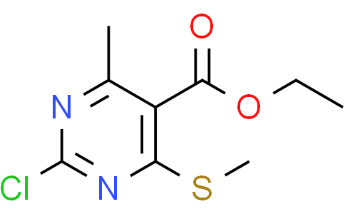 ethyl 2-chloro-4-methyl-6-methylsulfanyl-pyrimidine-5-carboxylate