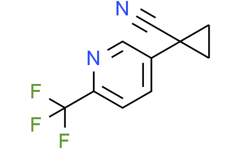 1-[6-(trifluoromethyl)-3-pyridyl]cyclopropanecarbonitrile