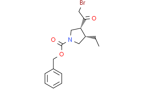 benzyl (3R,4S)-3-(2-bromoacetyl)-4-ethylpyrrolidine-1-carboxylate