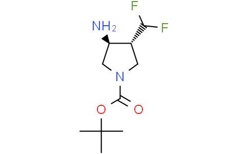 tert-butyl (3S,4R)-3-amino-4-(difluoromethyl)pyrrolidine-1-carboxylate