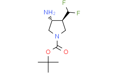 tert-butyl (3R,4S)-3-amino-4-(difluoromethyl)pyrrolidine-1-carboxylate