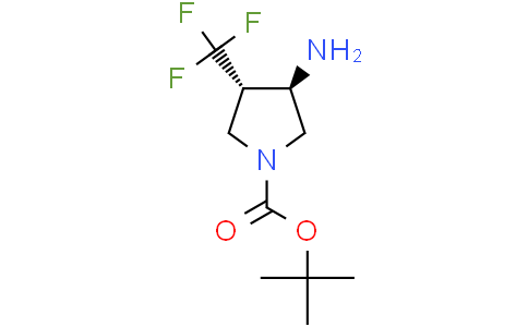 tert-butyl (3R,4S)-3-amino-4-(trifluoromethyl)pyrrolidine-1-carboxylate
