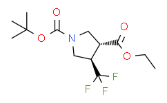1-叔丁基3-乙基反式-4-（三氟甲基）吡咯烷-1，3-二羧酸酯,98%